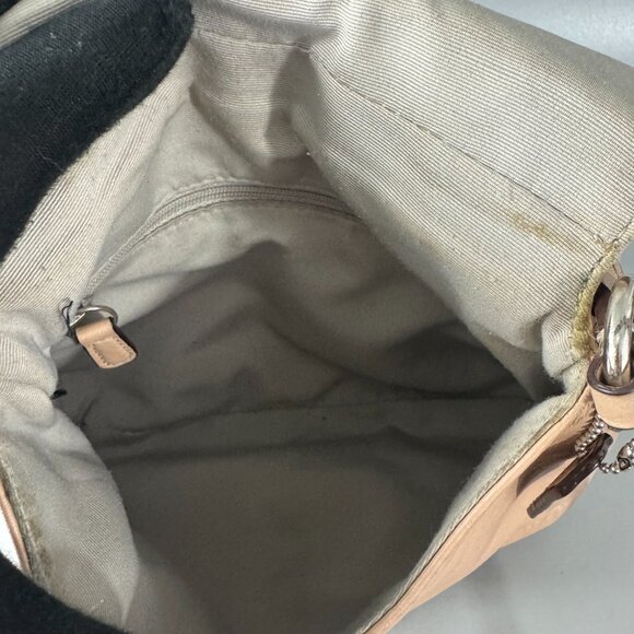 COACH Soho Shell Pearlescent Leather Flap Small Crossbody Purse Bag - Picture 12 of 16